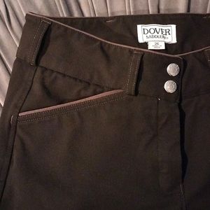 Dover Daddlery brown and black riding pants